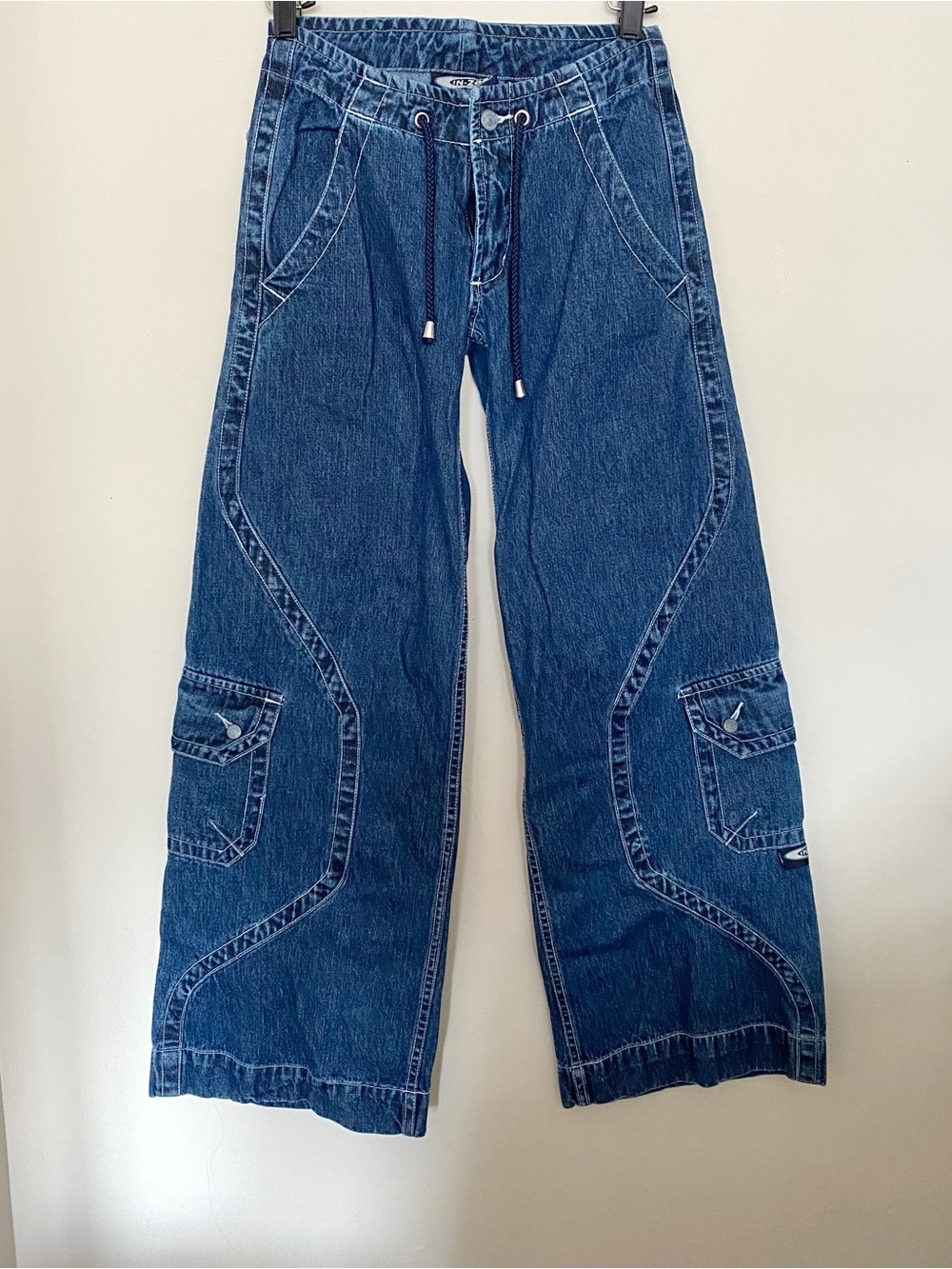 vintage low rise cargo jeans